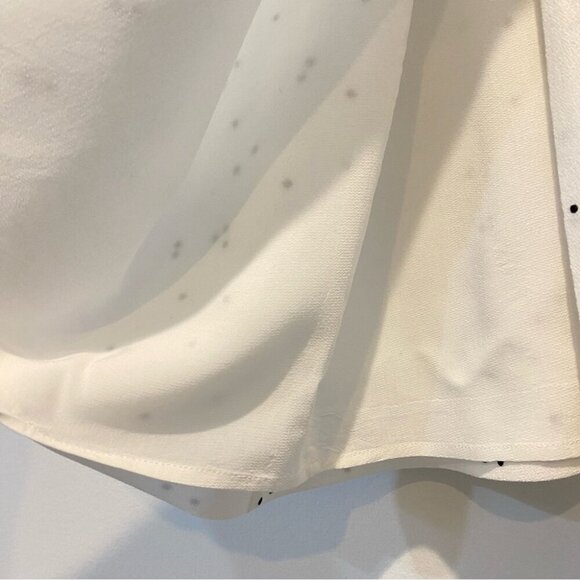 Oak + Fort Polka Dot Rayon Wrap Dress Size M - Picture 5 of 16